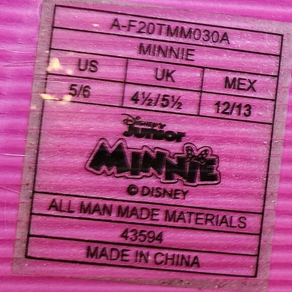 Disney Toddler Minnie Mouse Sandles Size 5/6 New - Picture 7 of 8